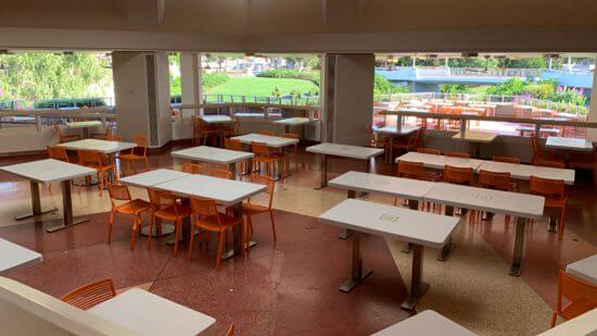 An image of the relaxation station at Tomorrowland Terrace in Tomorrowland, Magic Kingdom.