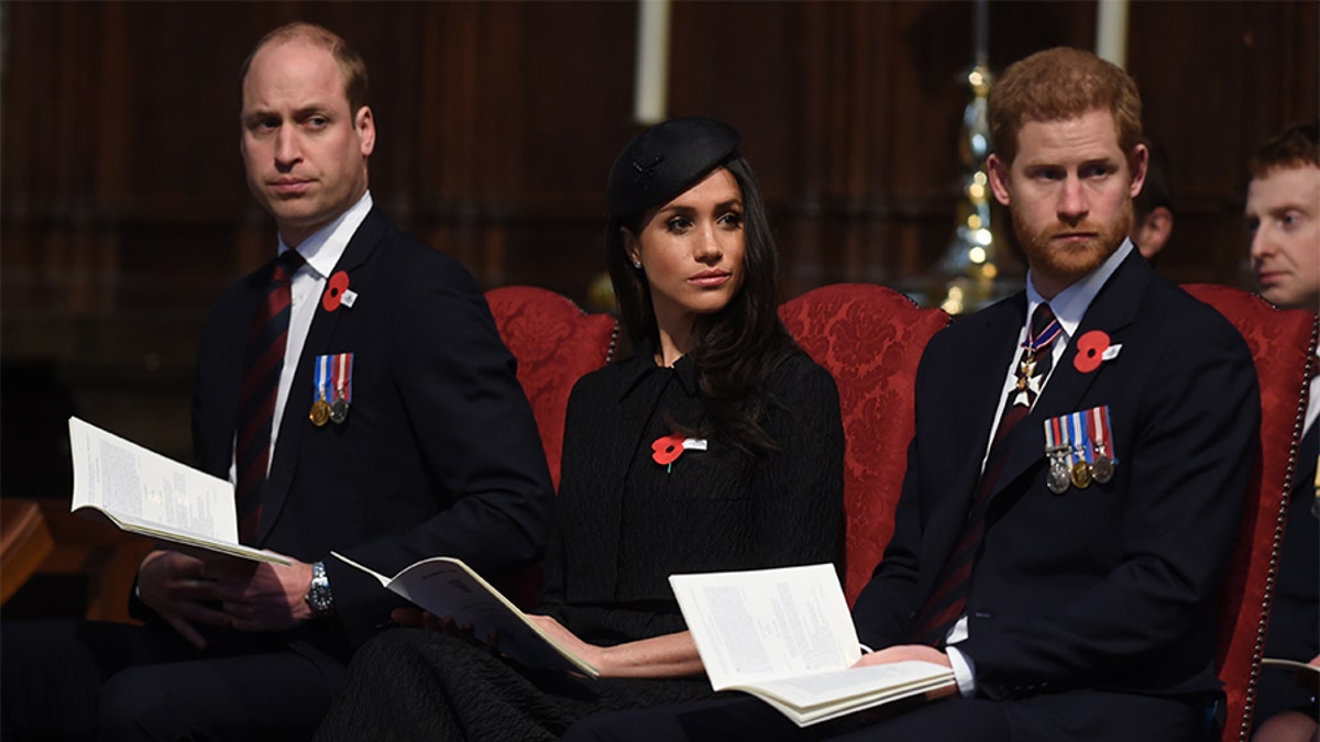 Many Twitter users labeled Prince William (left) a hypocrite for not defending his sister-in-law Meghan Markle (center) against racism.