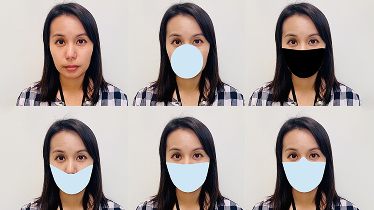 NIST digitally applied mask shapes to photos and tested the performance of face recognition algorithms developed before COVID appeared. Because real-world masks differ, the team came up with variants that included differences in shape, color and nose coverage.