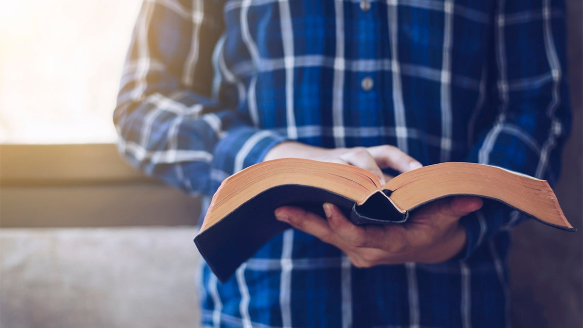 Man reading the Bible