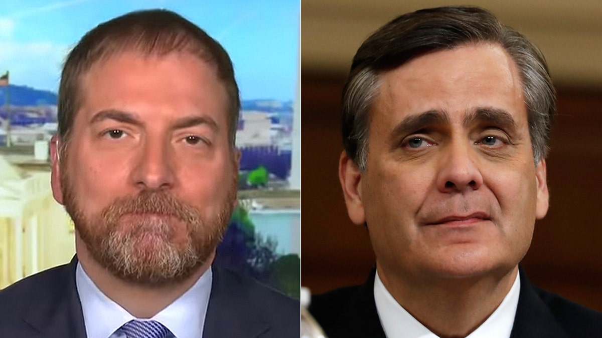 Chuck Todd was called out by George Washington University law professor Jonathan Turley.