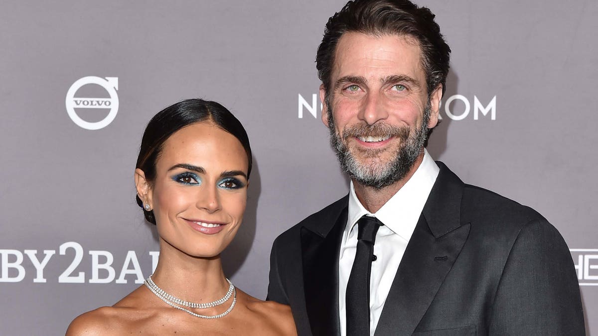 Jordana Brewster and Andrew Form attend the 2019 Baby2Baby Gala Presented By Paul Mitchell at 3LABS on November 09, 2019 in Culver City, California. (Photo by Axelle/Bauer-Griffin/FilmMagic)