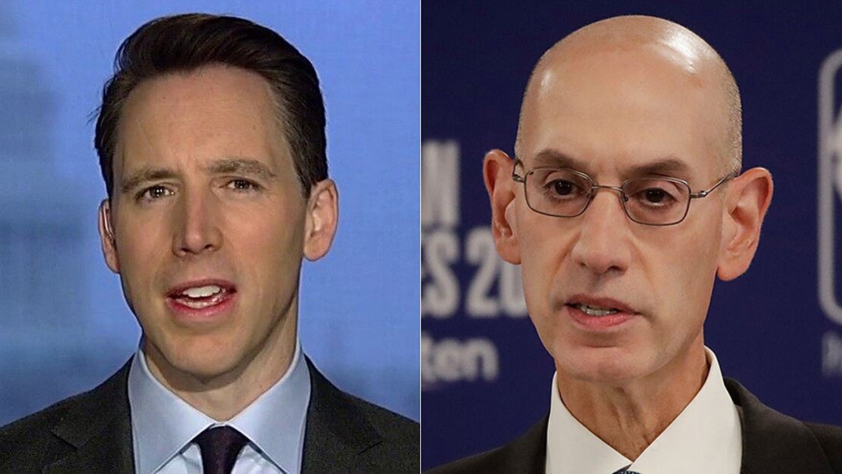 Sen Josh Hawley Scrutinizes Nba Commissioner Adam Silver Over Reported Social Justice Messages On Jerseys Fox News