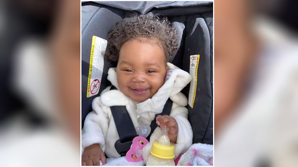 Ten-month-old Ny’ori Askew was critically injured after being struck by a bullet on a Chicago expressway Monday.