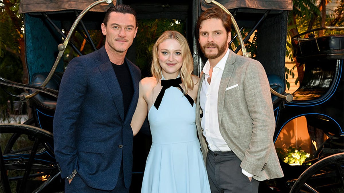 Luke Evans (L), Dakota Fanning and Daniel Bruhl of 'The Alienist.'