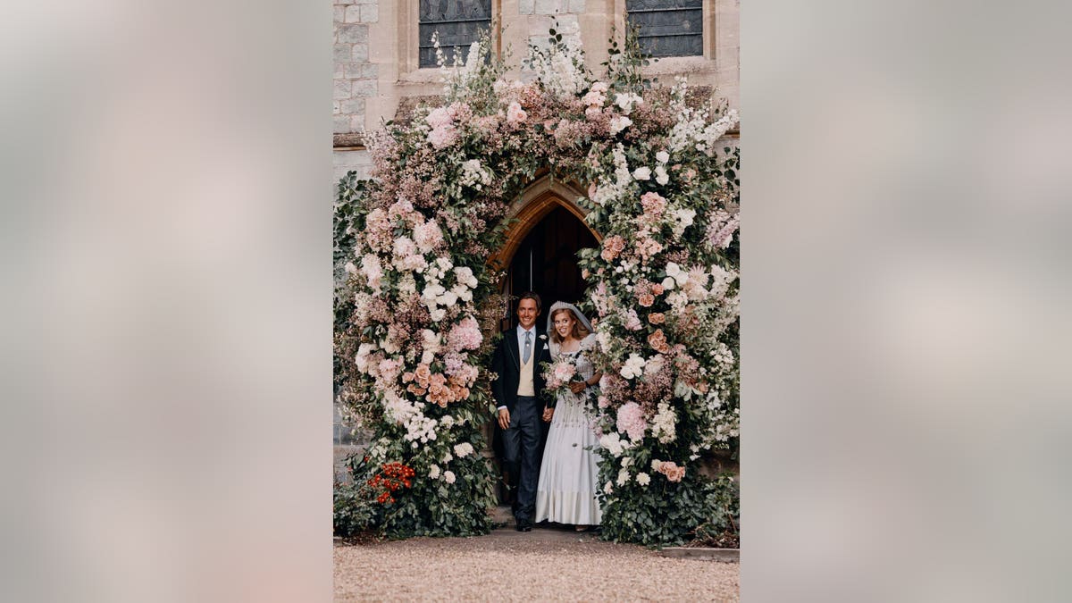 Beatrice and Mozzi wed in a private ceremony on July 17. (Benjamin Wheeler/Royal Communications of Princess Beatrice and Edoardo Mapelli Mozzi via AP)