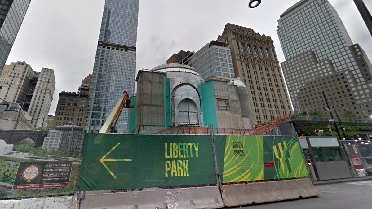The St. Nicholas Greek Orthodox Church and National Shrine is still under construction.