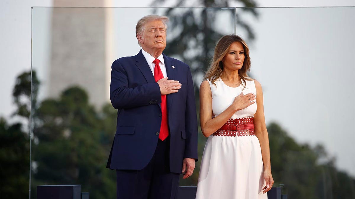 Donald Trump, left, and Melania Trump
