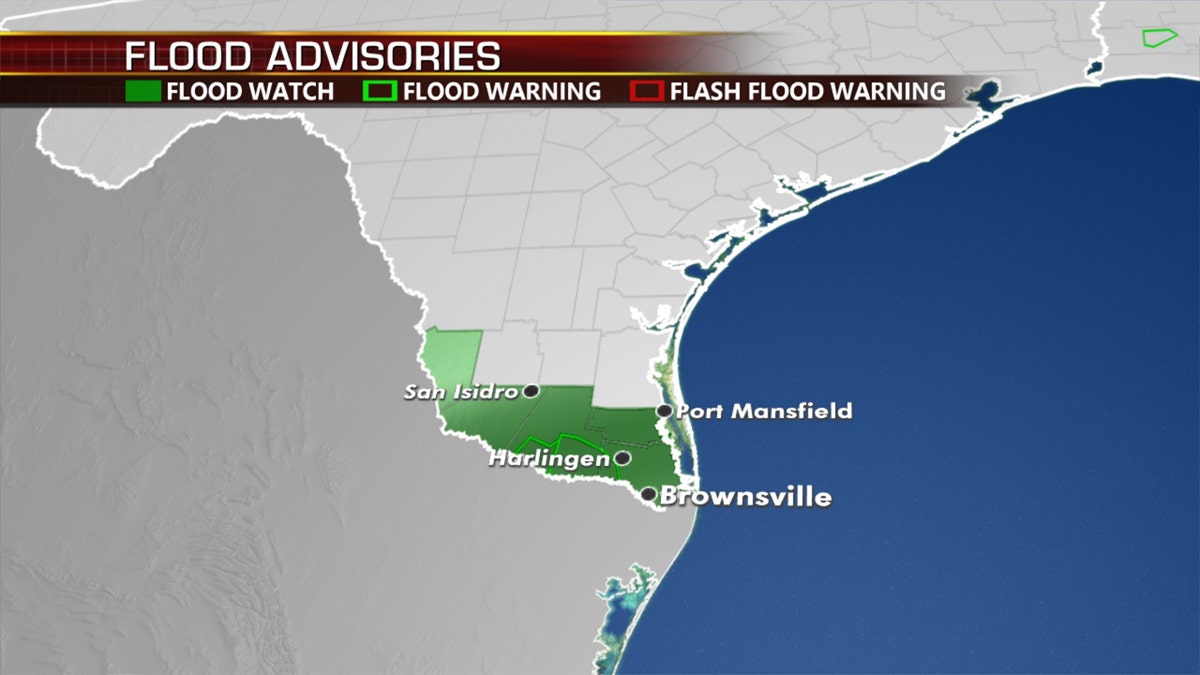 The threat of additional flooding remains on Monday across South Texas.
