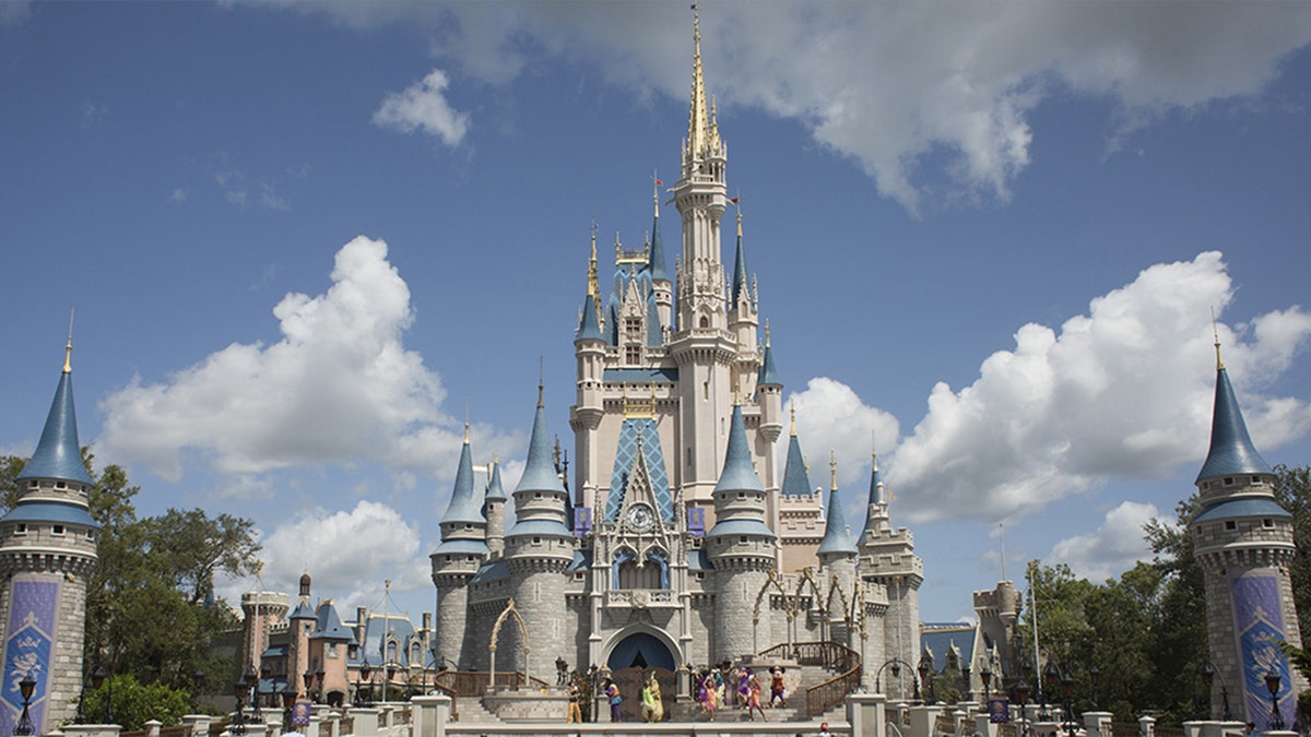 A September 2017 image of the Cinderella Castle at the Walt Disney Co. Magic Kingdom park in Orlando, Fla.