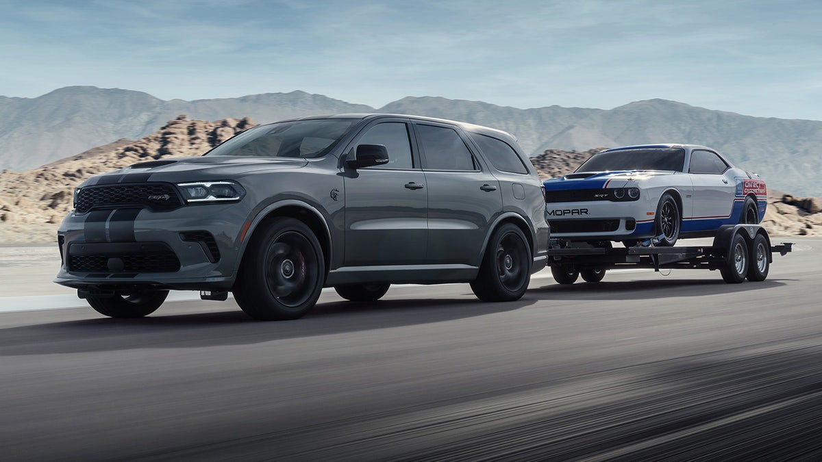 Dodge Durango SRT Hellcat: The Durango continues its ability to out-haul every full-size, three-row SUV on the road with the SRT Hellcat, SRT 392 and R/T Tow N Go delivering best-in-class towing capability of 8,700 pounds