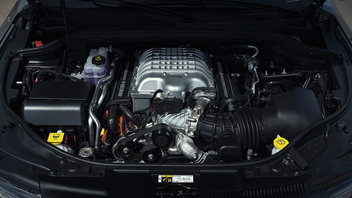 The 2021 Dodge Durango SRT Hellcat is powered by a 710 hp 6.2-liter supercharged V8.