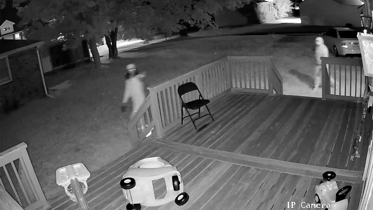Police released surveillance video of three individuals who killed a sleeping 19-old-month child when they shot up a home in Canton, Ohio, early Wednesday.<br>
.
