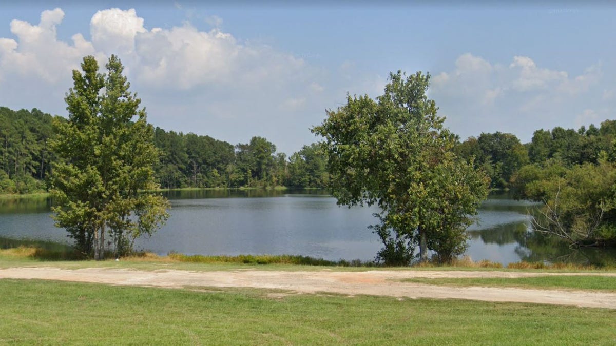 A fisherman at Mayor's Pond found the submerged car, officials said.