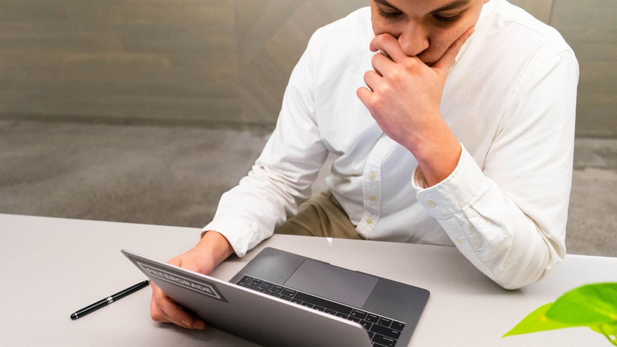 worker at laptop