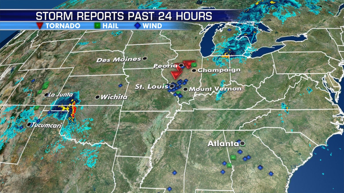Severe weather was moving across the Midwest, with several tornadoes reported on Wednesday just as a Twitter outage left several National Weather Service (NWS) accounts unable to tweet out warnings.