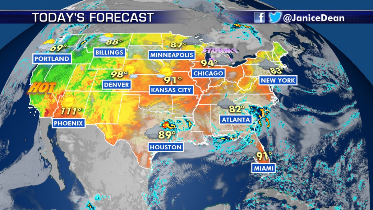 The national forecast for July 7, 2020.