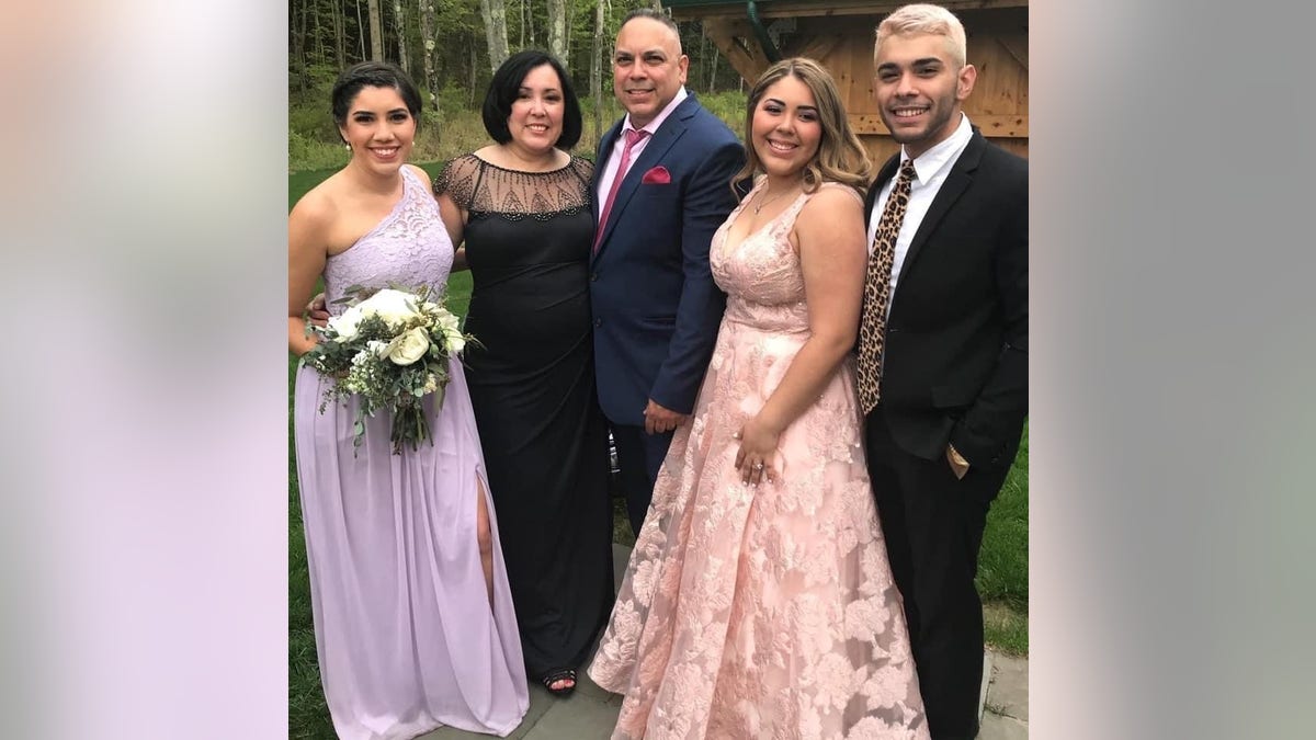 The Vega family (from left) Melissa, Vilma, Anthony, Tiffany and Justin