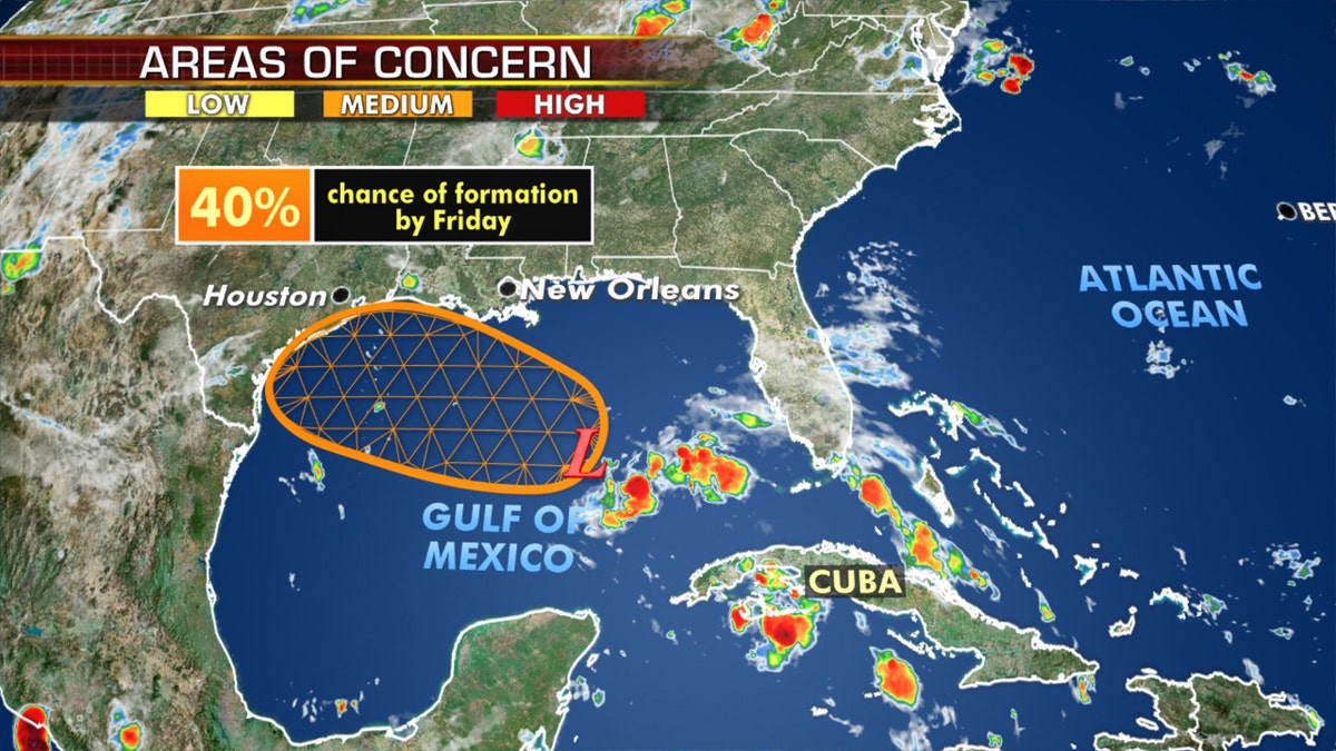 Another tropical wave in the Gulf of Mexico may develop by later this week.