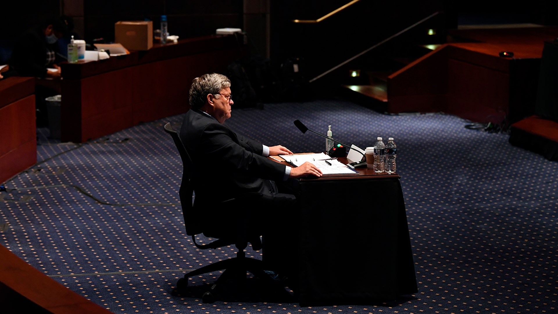 Attorney General William Barr testifies during a House Judiciary Committee hearing on the oversight of the Department of Justice in Washington, D.C., July 28, 2020.