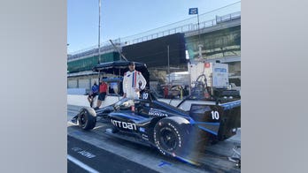 NASCAR's Jimmie Johnson tests IndyCar at Indianapolis Motor Speedway