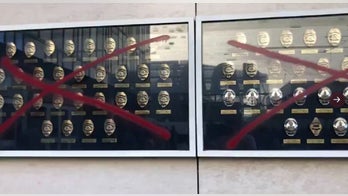 LAPD memorial to fallen officers is defaced with crude messages