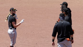 Giants put first female coach into a major league game