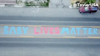 ‘Baby Lives Matter’ mural painted in front of Planned Parenthood clinic