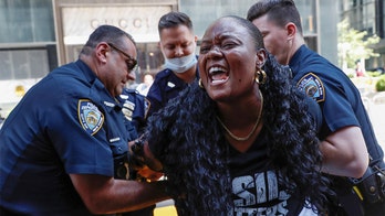 Black woman dumps paint on more Black Lives Matter murals in NYC: 'We want our police'