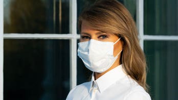 Melania Trump posts photo in face covering, promotes mask-wearing