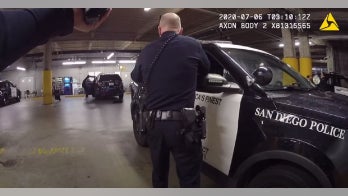 San Diego police video shows officers shooting man who slipped out of handcuffs, grabbed gun