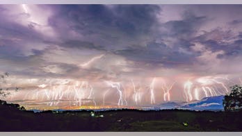 Remarkable images of 50 lightning forks go viral after 'The Night of a Thousand Forks' storm