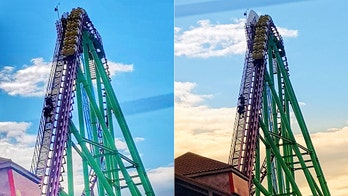 Roller coaster riders brought to tears after getting stuck 150 feet in the air for an hour