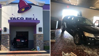 Car crashes through front door of Taco Bell