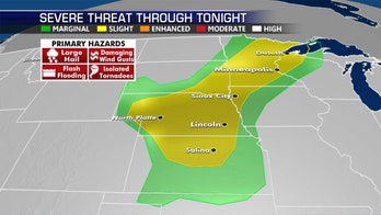Severe weather possible across Midwest as wildfire threat simmers out West