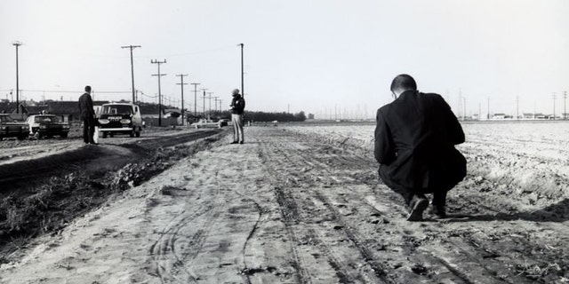 Photo crime scene photo taken in 1968 after Anita Louise Piteau was found dead at the location.