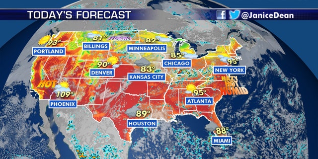The national forecast for July 20, 2020.