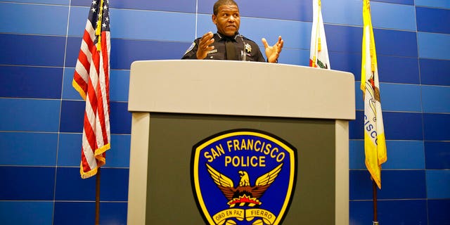 US News In this May 21, 2019, file photo, San Francisco Police Chief William Scott answers questions during a news conference in San Francisco. The San Francisco Police Department will stop releasing mugshots of people arrested unless they pose a threat in an effort to stop perpetuating racial stereotypes, the police chief announced Wednesday, July 1, 2020.