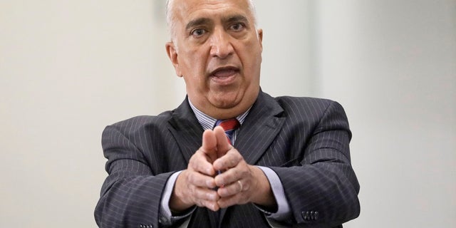 District Attorney Sim Gill speaks during a news conference Thursday in Salt Lake City. (Associated Press)