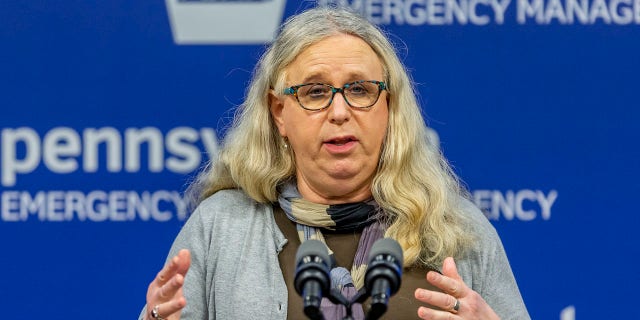 Pennsylvania Secretary of Health Dr. Rachel Levine, meets with the media May 29, 2020, in Harrisburg, Pa. (Associated Press)