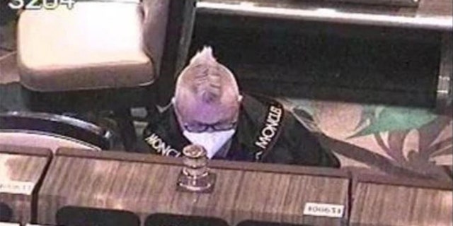 Surveillance photo shows the suspect gambling, supposedly with fraudulently obtained funds (US Attorney Central District California/FBI)