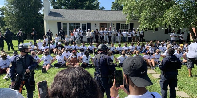 87 protesters were arrested and face felony charges after sprawling across the lawn of Kentucky Attorney General Daniel Cameron as they condemn the death of Breonna Taylor. 
