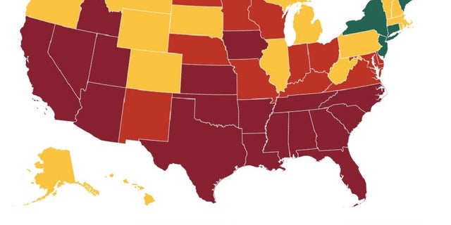 A map created by health experts tracks each state response to the coronavirus based on criteria set by the White House.