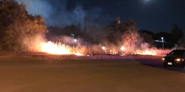 Dozens of structures were threatened by fires in Contra Costa County in Northern California on the Fourth of July as many launched fireworks to celebrate the holiday.