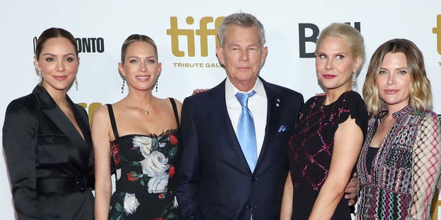 (L-R) Katharine McPhee, Jordan Foster, David Foster, Amy Foster and Erin Foster attend the 2019 Toronto International Film Festival TIFF Tribute Gala at The Fairmont Royal York Hotel on September 09, 2019, in Toronto, Canada. (Photo by Jemal Countess/WireImage)