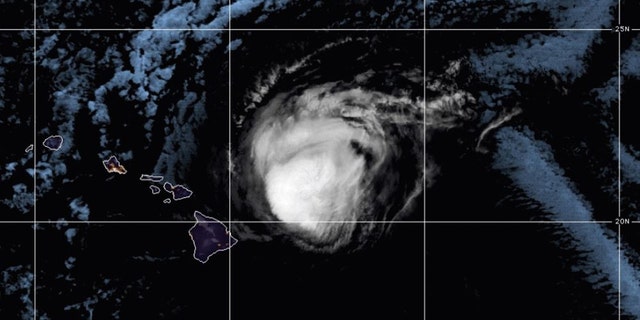 Hurricane Douglas as seen on Sunday, July 26, 2020.