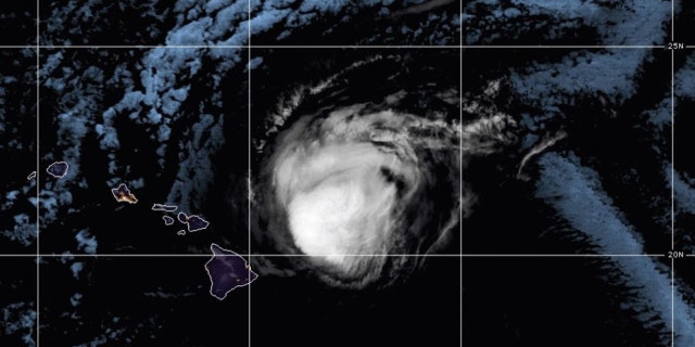 Hurricane Douglas as seen on Sunday, July 26, 2020.