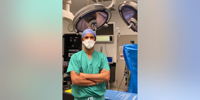 Dr. Ismail El-Hamamsy, director of aortic surgery for the Mount Sinai Health System, conducting an aortic procedure - file photo (Photo credit: Mount Sinai Health System)