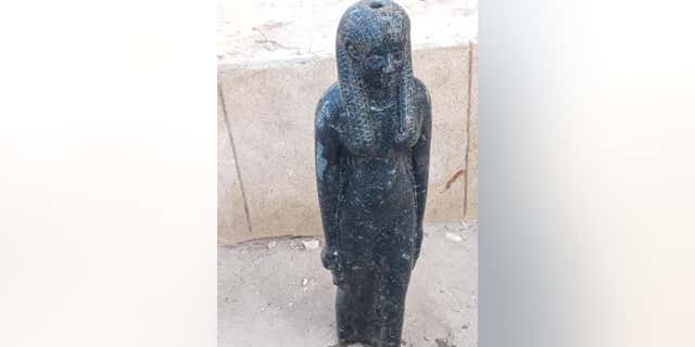 One of the goddess statues that was discovered.