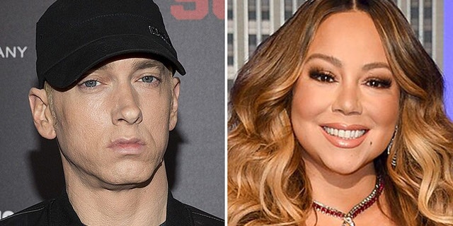 election 2020 Donald Trump President Trump Conservative News RNC Rapper Eminem, left, is reportedly
